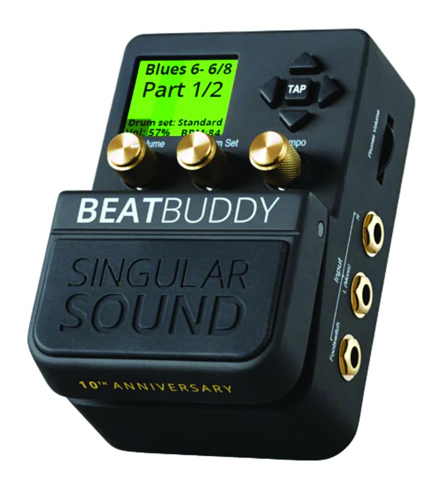 Singular Sound BeatBuddy 10th Anniversary Edition Drum Pedal, front view