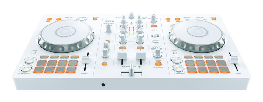 Pioneer DJ DDJ-FLX4 2-Channel DJ Controller, Limited Edition White, front view