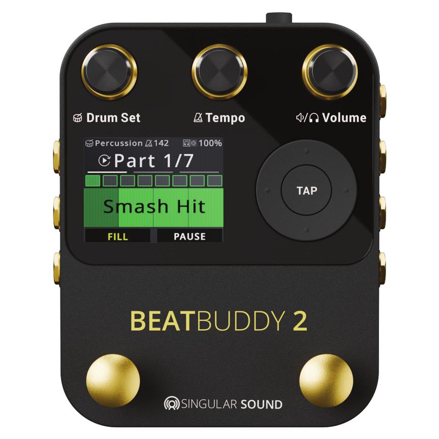 Singular Sound BeatBuddy 2 Drum Machine Pedal, front view