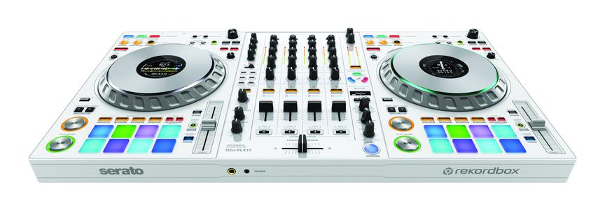 Pioneer DJ DDJ-FLX10 4-Channel DJ Controller, White, front view
