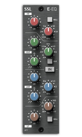 Solid State Logic 611EQ 500 Series Parametric Equalizer - Unique Response Curves and Tonal Character