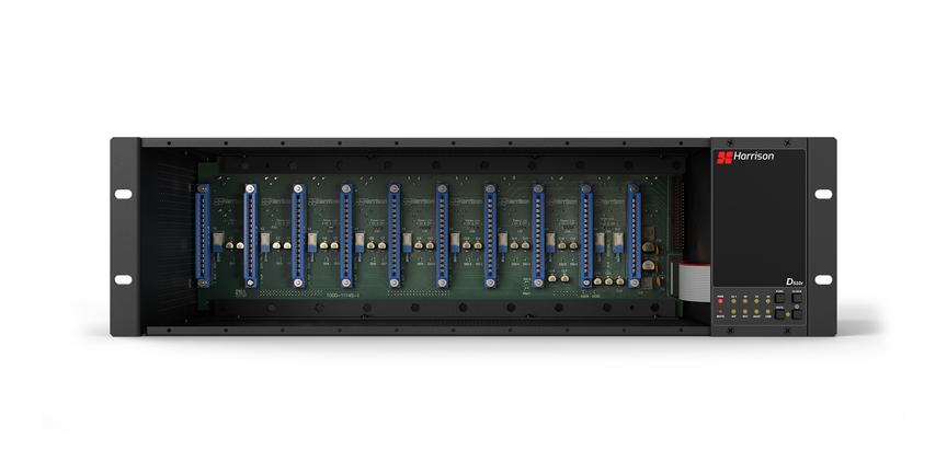 Harrison Audio D510 Rackmount 500 Series Interface Chassis, front view