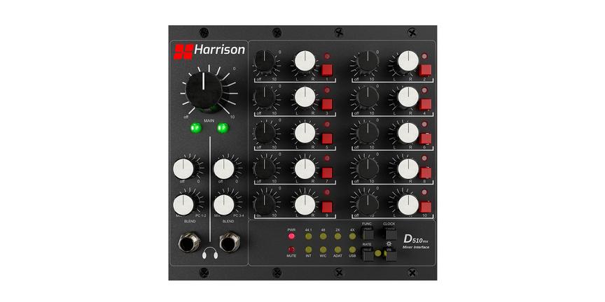 Harrison Audio D510mx Mixed I/O Interface, front view