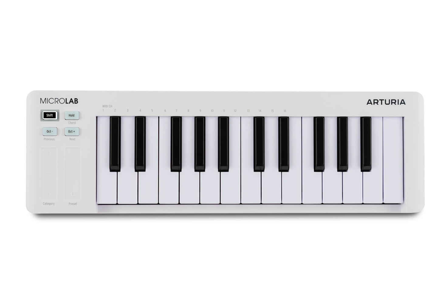 Arturia MicroLab mk3 25-Key MIDI Controller - White - view 3