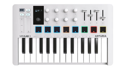 Arturia MiniLab 3 25-Key MIDI Controller - White - view 2