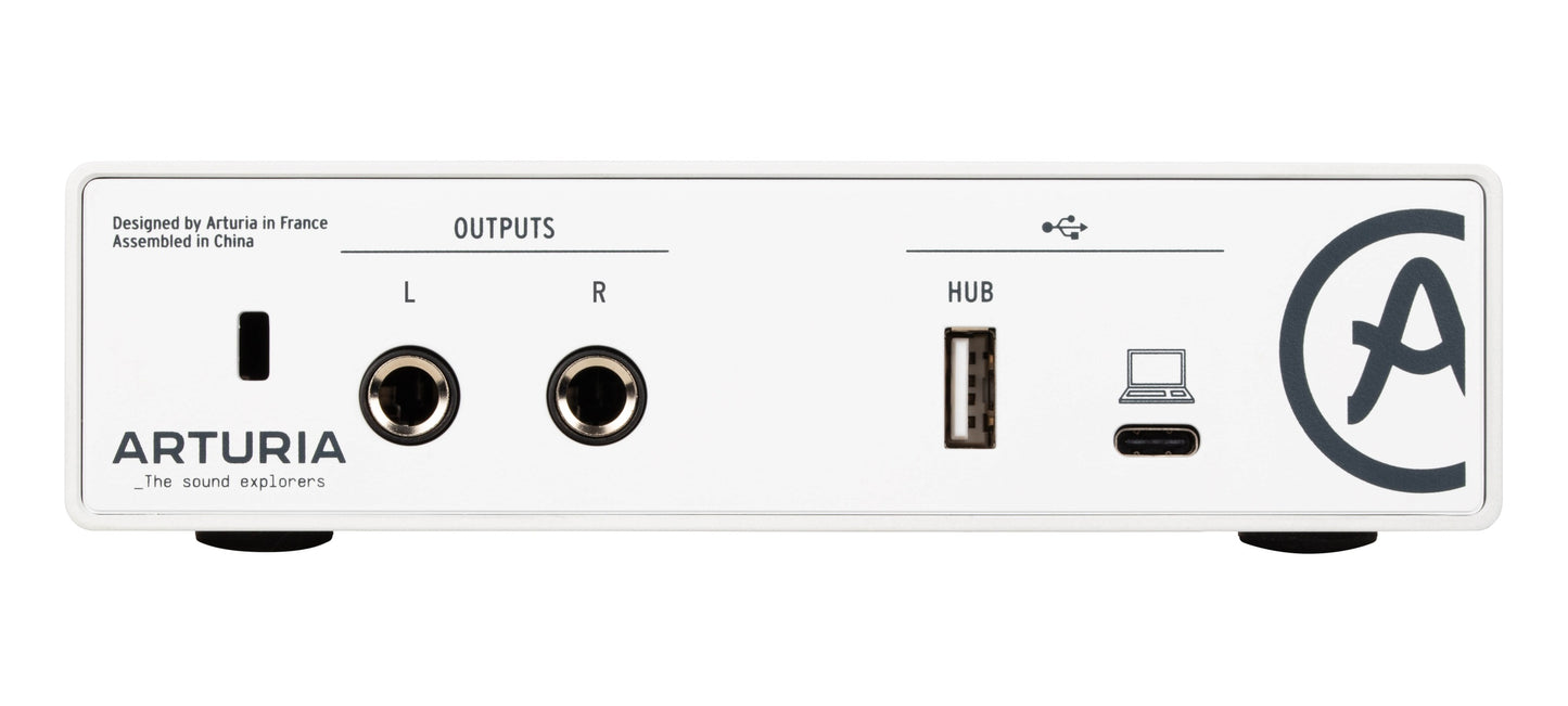 Arturia MiniFuse 1 1-In/2-Out USB-C Audio Interface - White - view 4