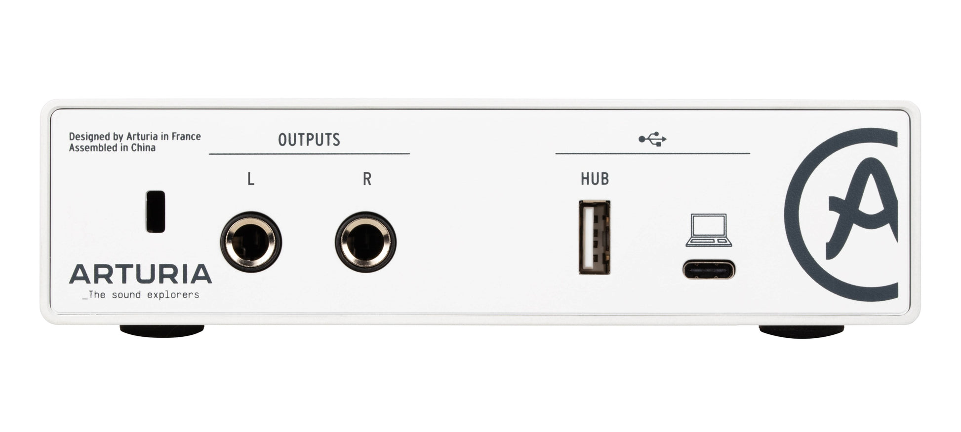 Arturia MiniFuse 1 1-In/2-Out USB-C Audio Interface - White - view 4