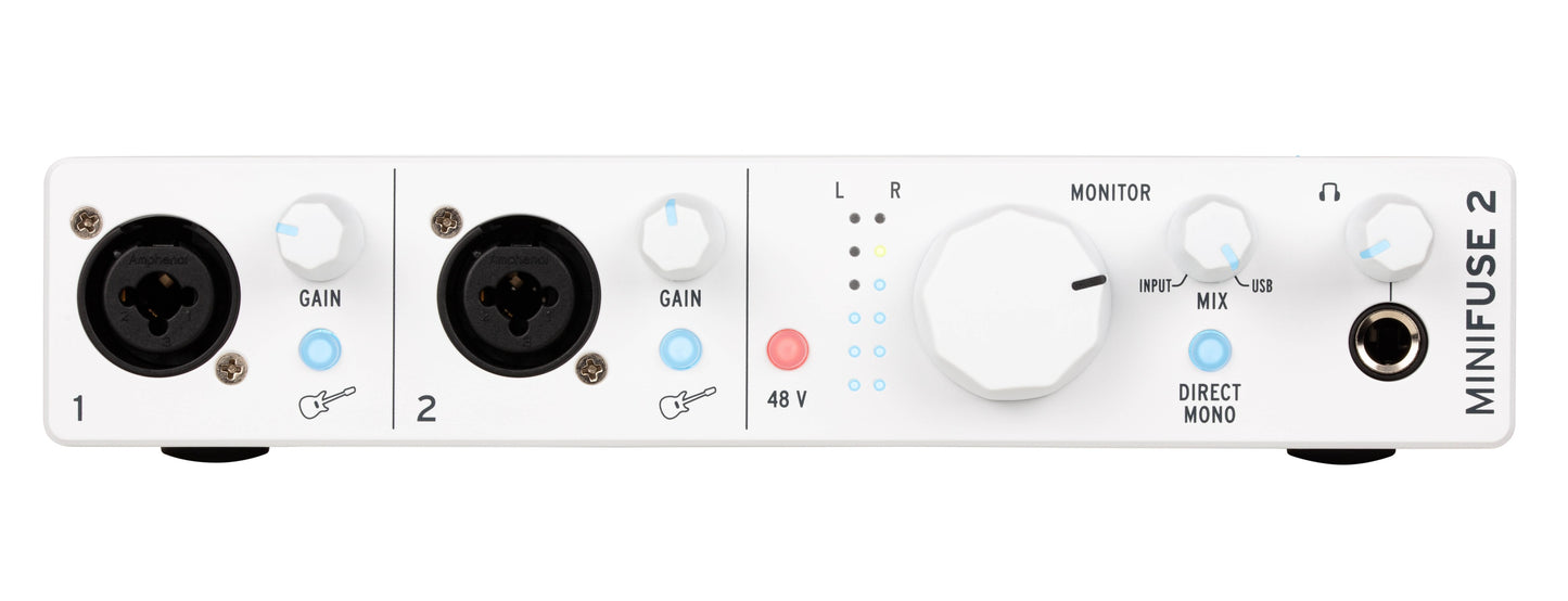 Arturia MiniFuse 2 2-In/2-Out USB-C Audio Interface - White - view 2