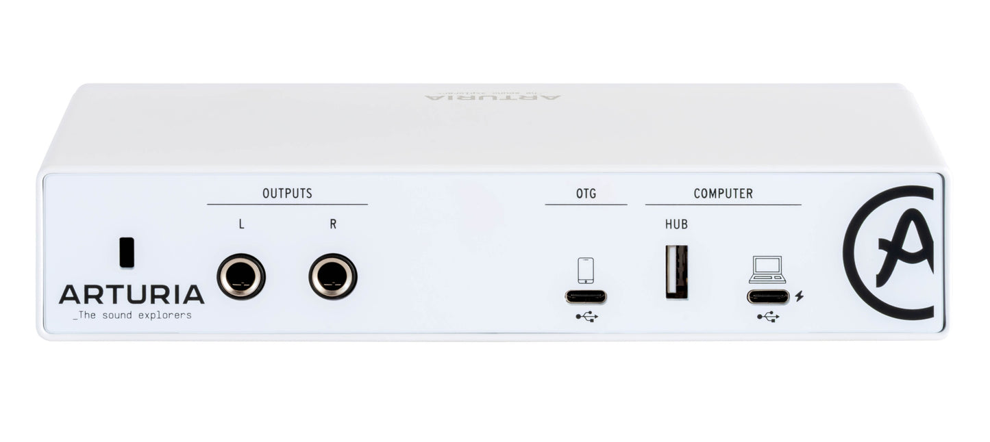 Arturia MiniFuse 2 2-In/2-Out USB-C Audio Interface - Black with OTG - view 3