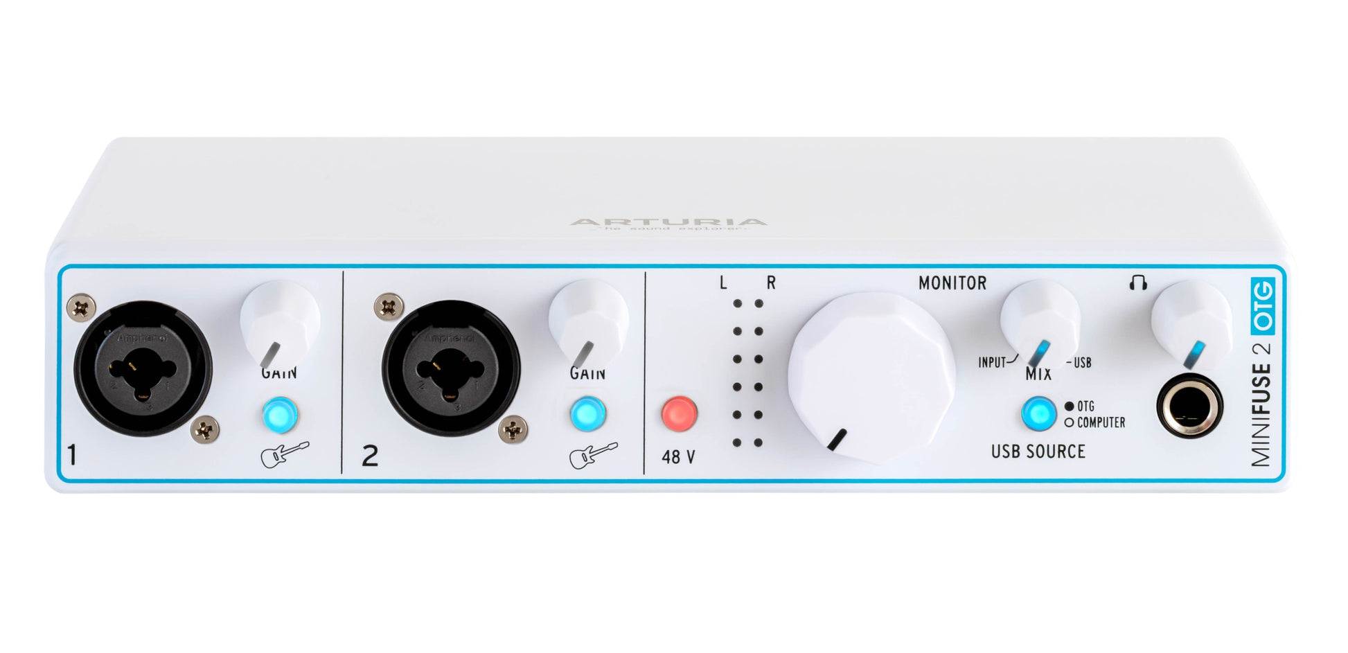 Arturia MiniFuse 2 2-In/2-Out USB-C Audio Interface - Black with OTG - view 4