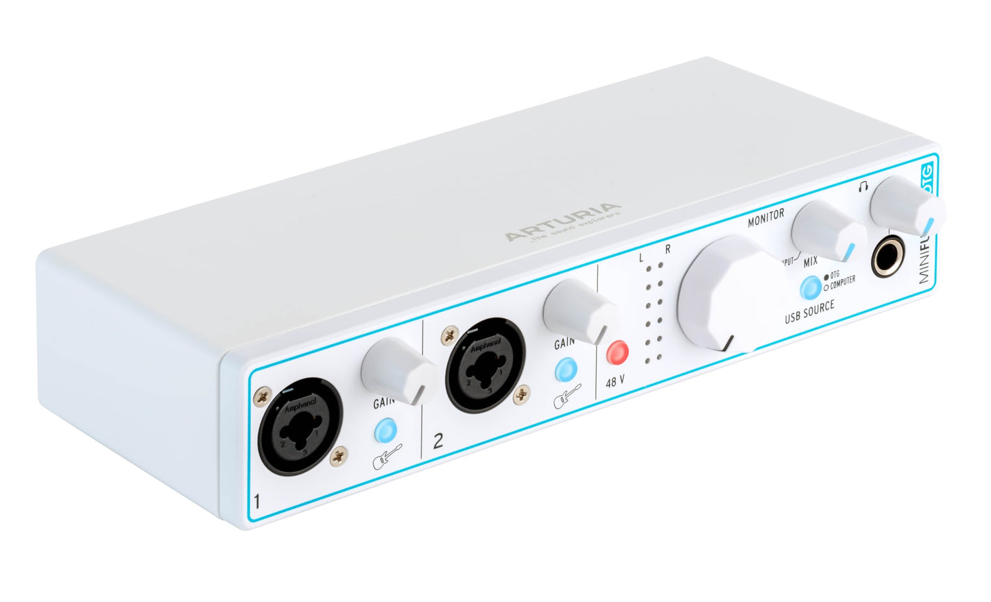 Arturia MiniFuse 2 2-In/2-Out USB-C Audio Interface - Black with OTG
