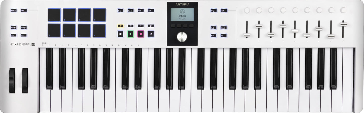 Arturia KeyLab Essential mk3 MIDI Controller - 49-Key White - view 3