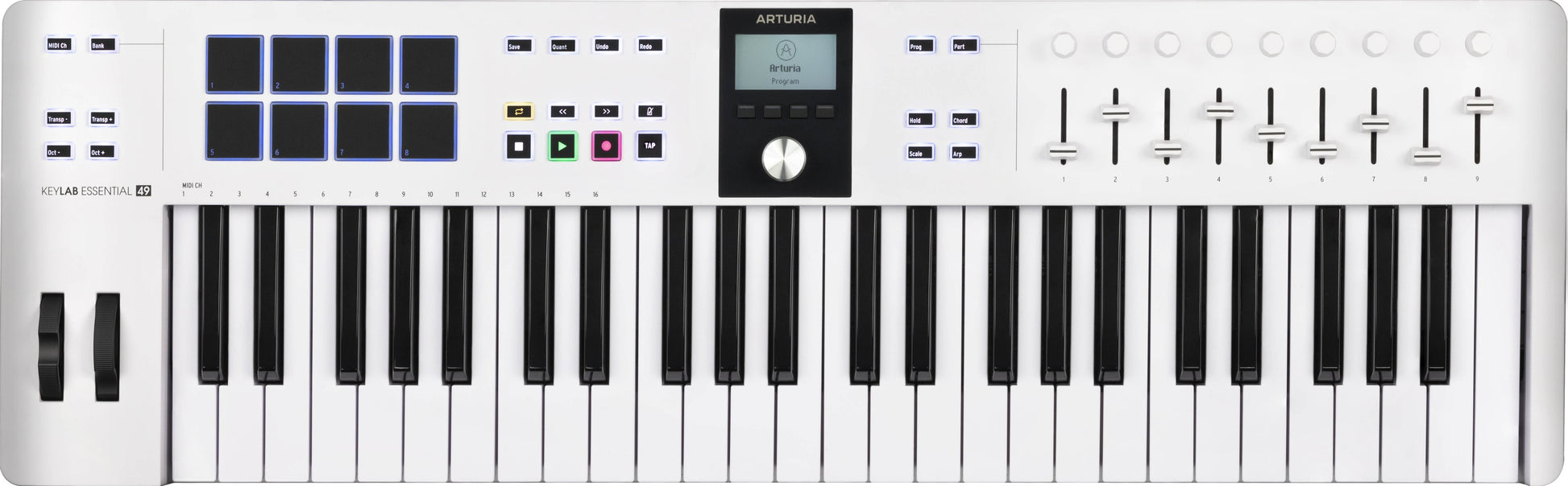 Arturia KeyLab Essential mk3 MIDI Controller - 49-Key White - view 3