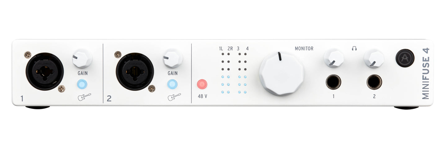 Arturia MiniFuse 4 4-In/4-Out USB-C Audio and MIDI Interface - White - view 2