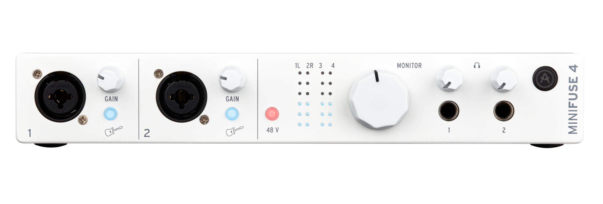 Arturia MiniFuse 4 4-In/4-Out USB-C Audio and MIDI Interface - White - view 2