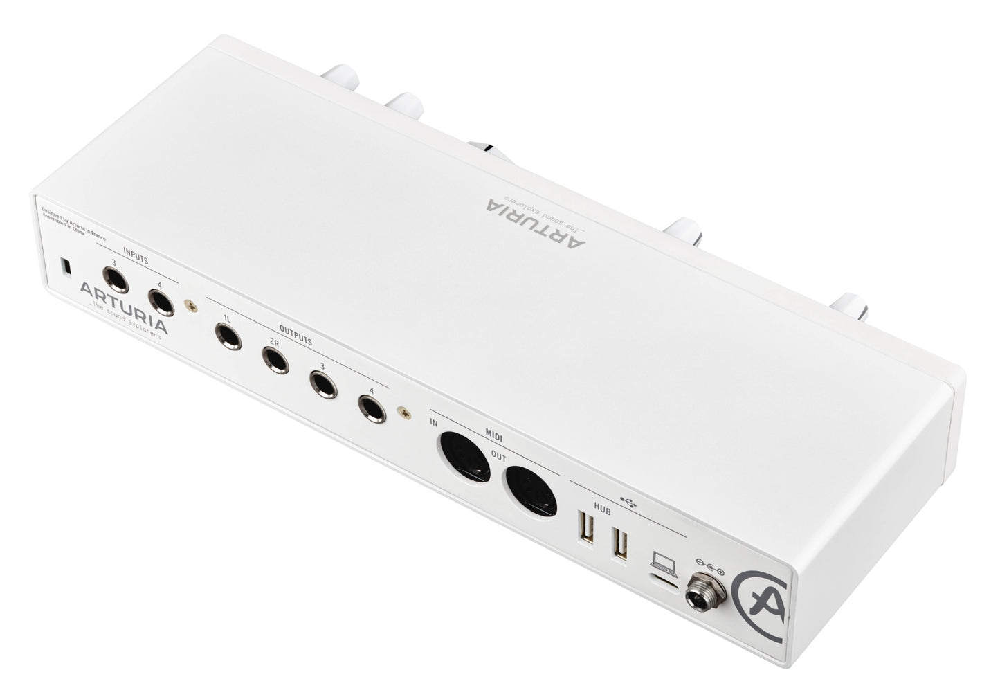 Arturia MiniFuse 4 4-In/4-Out USB-C Audio and MIDI Interface - White - view 3