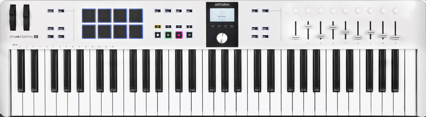 Arturia KeyLab Essential mk3 MIDI Controller - 61-Key White - view 3