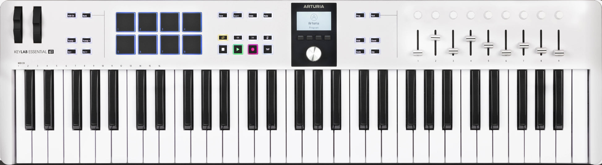 Arturia KeyLab Essential mk3 MIDI Controller - 61-Key White - view 3