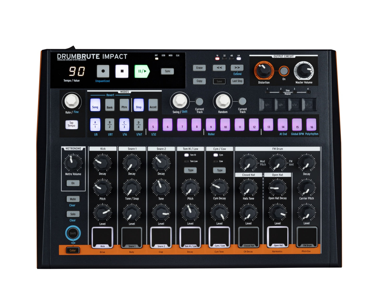 Arturia DrumBrute Impact Analog Drum Machine - view 2
