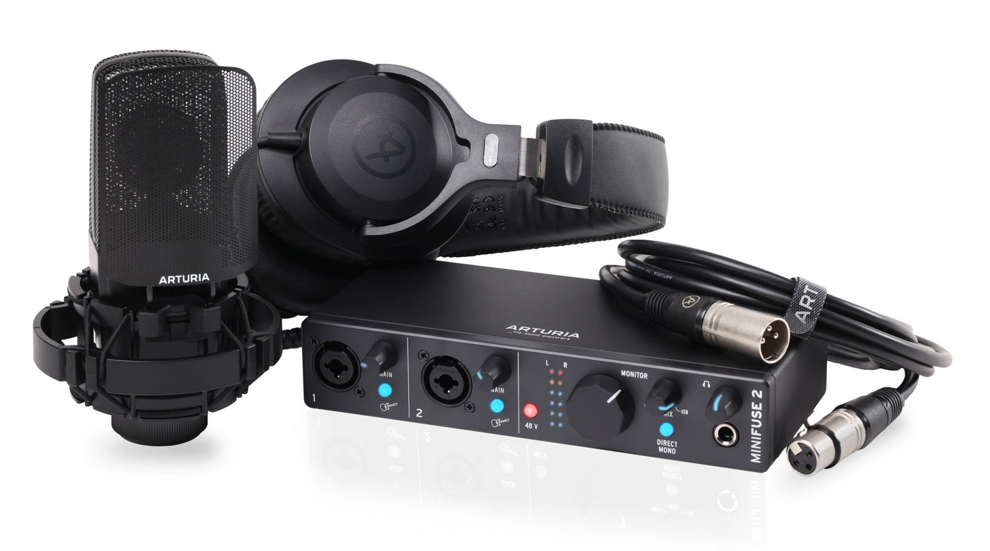 Arturia MiniFuse Recording Pack with Interface, Mic and Headphones - Black - view 2
