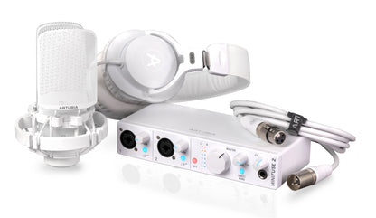 Arturia MiniFuse Recording Pack with Interface, Mic and Headphones - White - view 2