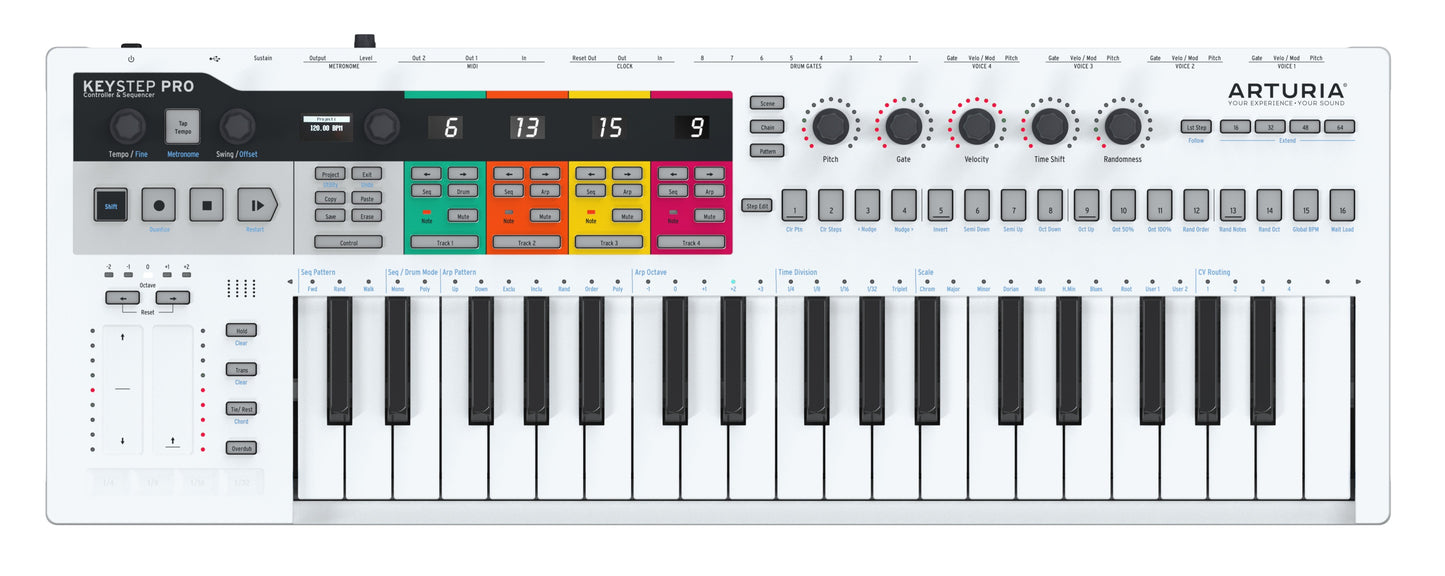 Arturia KeyStep Pro 37-Key Sequencer and Controller - Aluminum