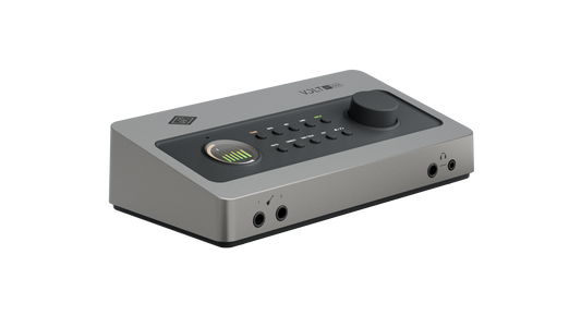 Universal Audio Volt 4P Max desktop USB audio interface, three quarter view