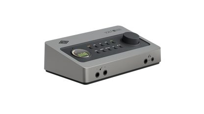Universal Audio Volt 4 Max desktop USB audio interface, three quarter view