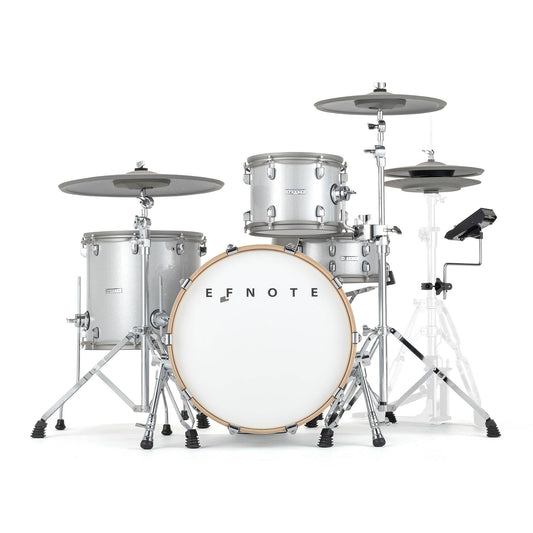EFNOTE 7 Acoustic Designed Electronic Drum Set, MIDI , w/360 Triggering, , 3 Zone, 8ch XLR - White Sparkle