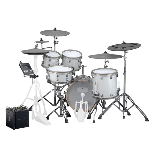 EFNOTE PRO Acoustic Design 502 Electronic Drum Set: Modern Design, Versatile 360 Triggering for Cymbals, Stage Box with 12 Direct XLR Outs
