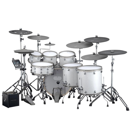 EFNOTE PRO Acoustic Design 707 Electronic Drum Set: Complete Drum Kit Solution with 360 Triggering for Cymbals, Stage Box with 12 Direct XLR Outs