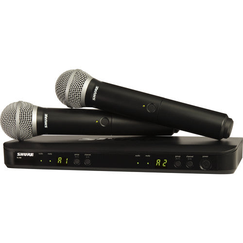 BLX288/PG58 Wireless Dual Vocal System with two PG58 Handheld Transmitters - H10 Band