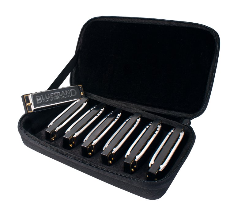Hohner Blues Band Diatonic Harmonica, 7 Pack