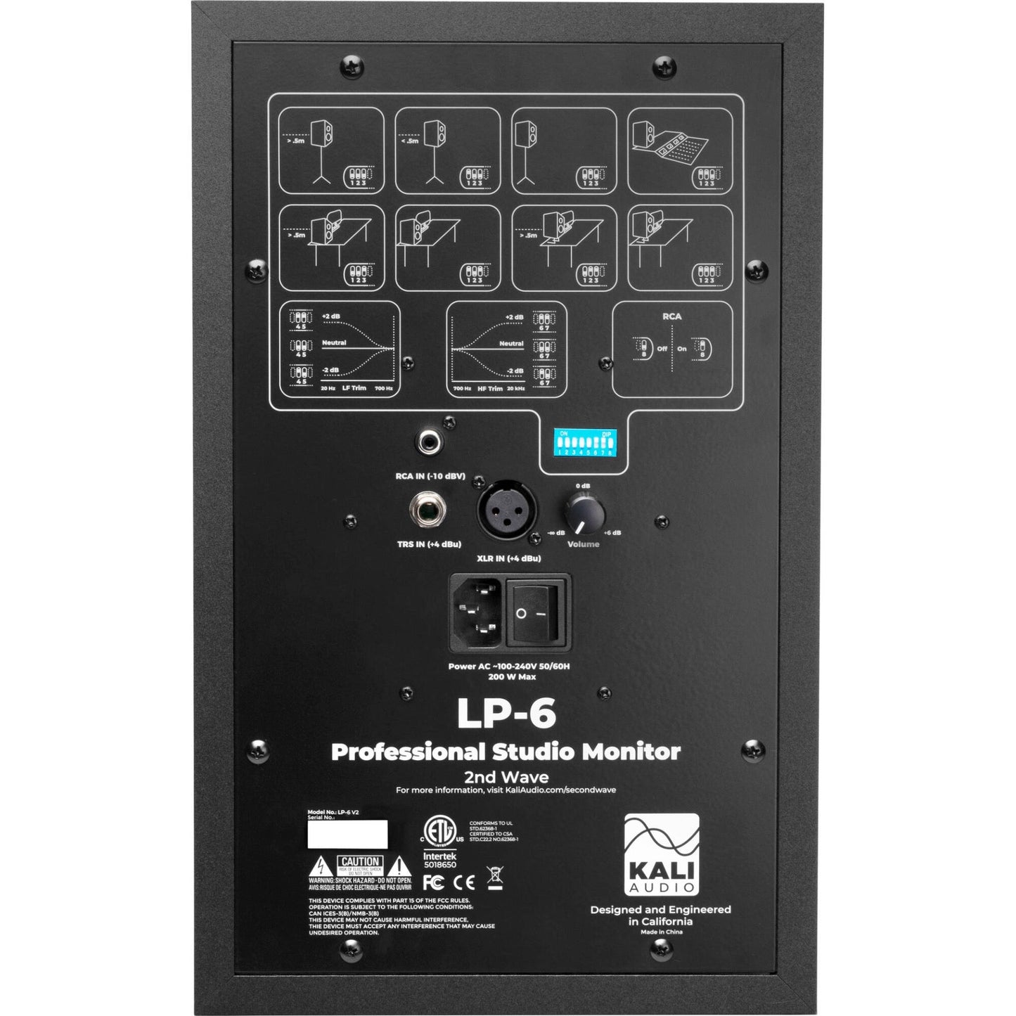 Kali Audio LP-6 V2 6.5 Inch Powered Studio Monitor, view 3
