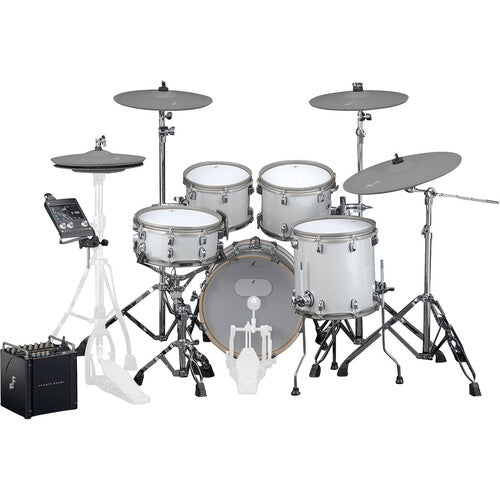 EFNOTE PRO Acoustic Design 501 Electronic Drum Set: Classic 360 Triggering for Cymbals, Traditional Feel, Stage Box with 12 Direct XLR Outs