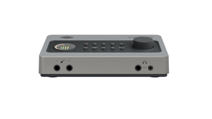 Universal Audio Volt 2 Max front panel with Smart Display, TONE and MAX buttons and smart knob