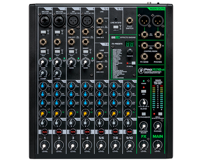 Mackie PROFX10-V3 Mixer. 10 Channel