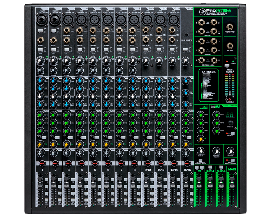 Mackie PROFX16-V3 Mixer. 16 Channel