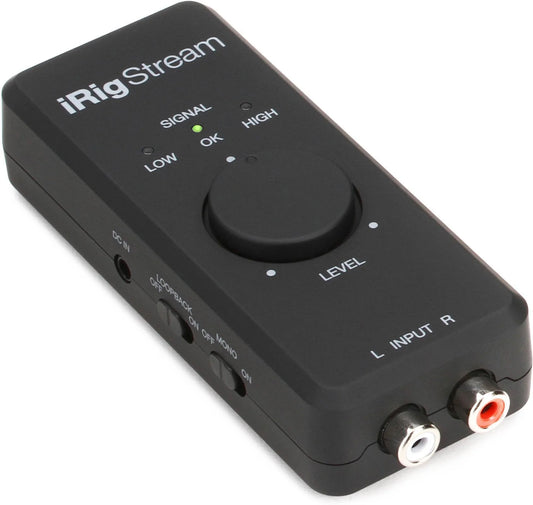iRig Stream stereo audio interface for iPhone/iPad and Android