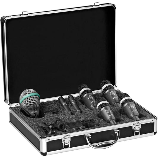 AKG DRUMSET CONCERT 1 Drum Mic Set, Contains: 1X D112 Mkii, 2X C430, 4X D40