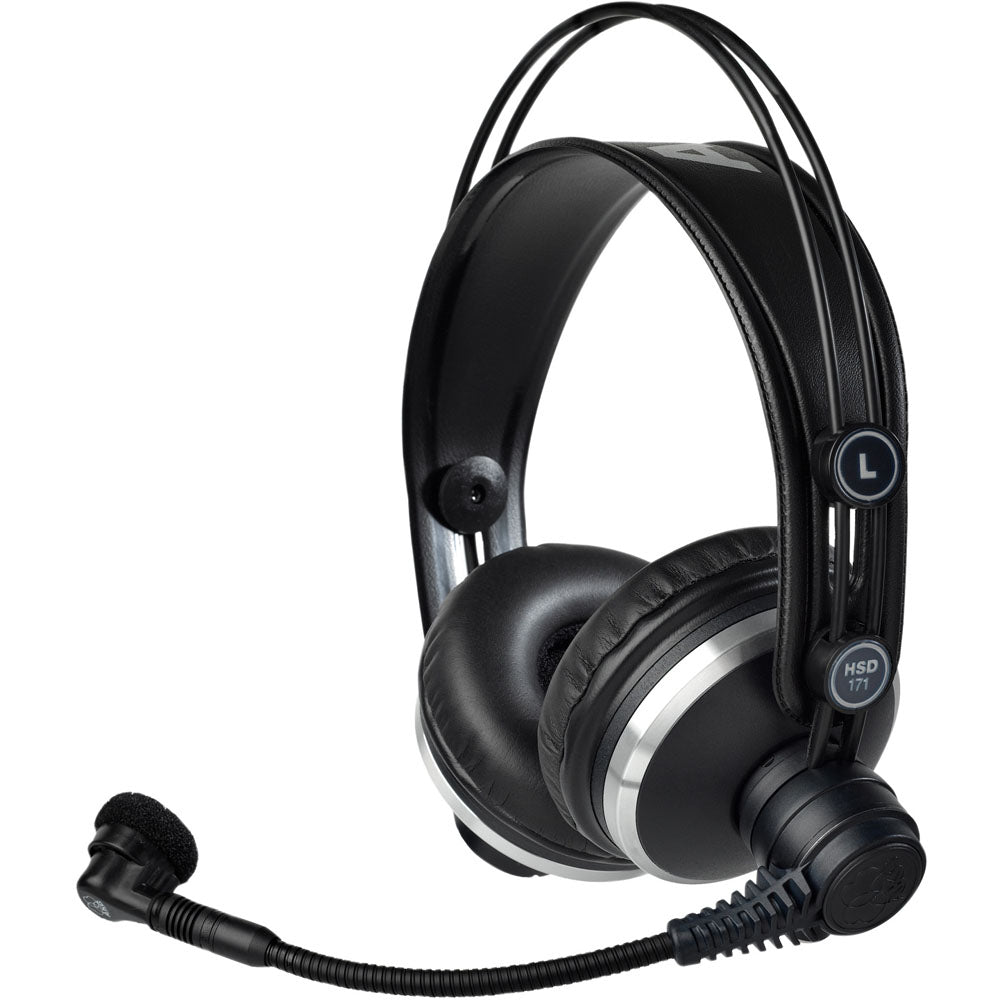 AKG HSD171 Closed-Back Headsets Derived From K171 Headphones w/Dynamic Mic