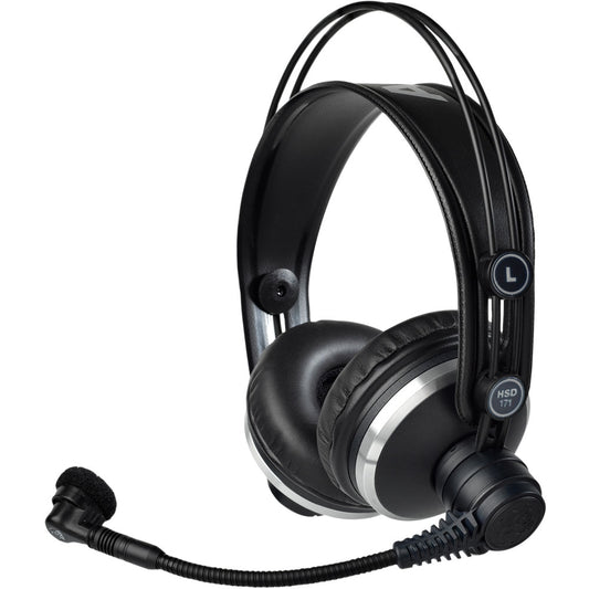 AKG HSD171 Closed-Back Headsets Derived From K171 Headphones w/Dynamic Mic