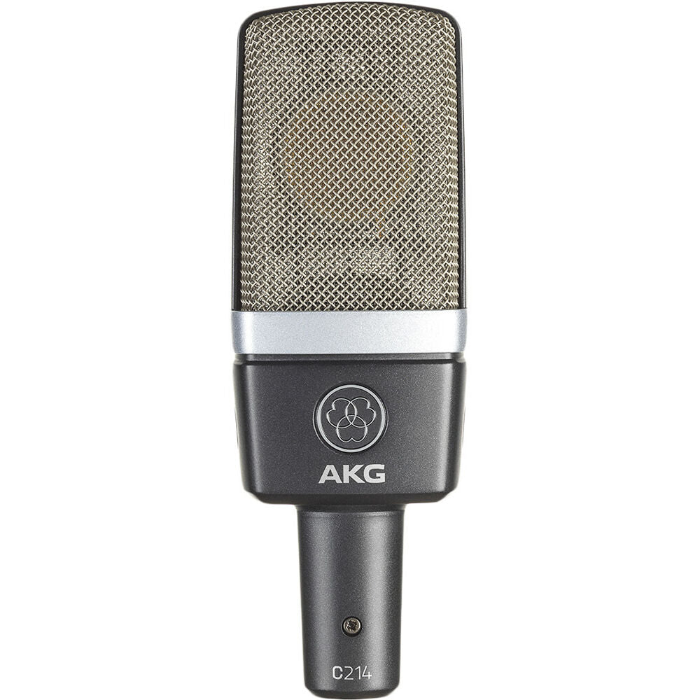 AKG C214 Large Diaphragm Studio Microphone Based On C414 Capsule. Cardioid