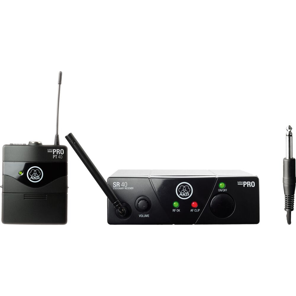 AKG WMS40MINI Instrumetnal Set BD US25B Plug & Play Wireless Microphone Sys