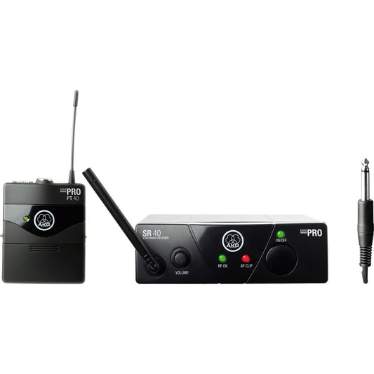 AKG WMS40MINI Instrumetnal Set BD US25B Plug & Play Wireless Microphone Sys
