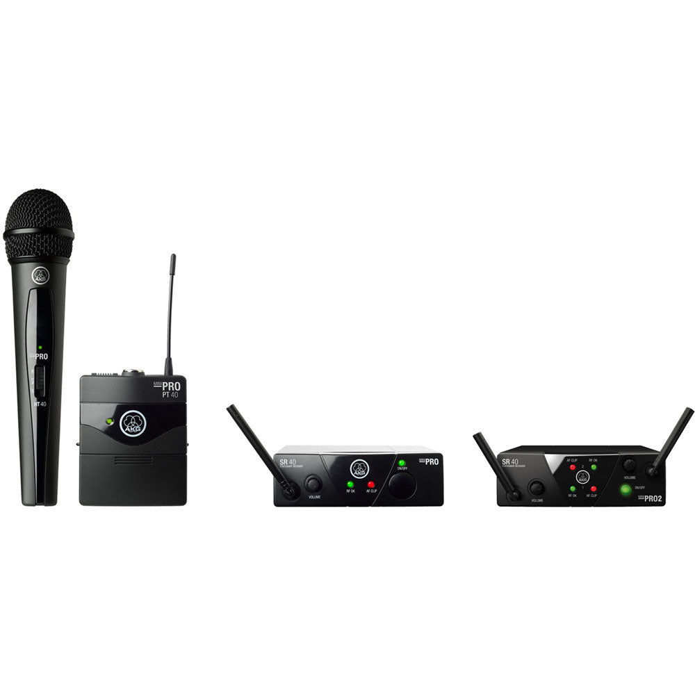 AKG WMS40 Mini Wireless Handheld & Bodypack Dual System