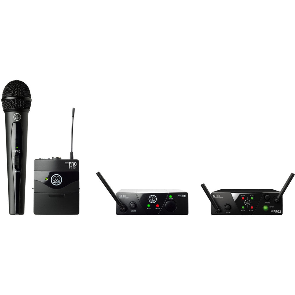AKG WMS40 Mini Wireless Handheld & Bodypack Dual System