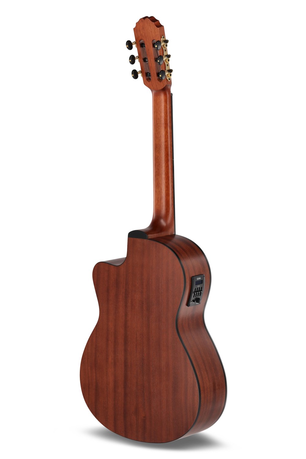 Caballero Stage by MR Flamenco Guitar with Preamp 4/4, Black Matte Top - view 2