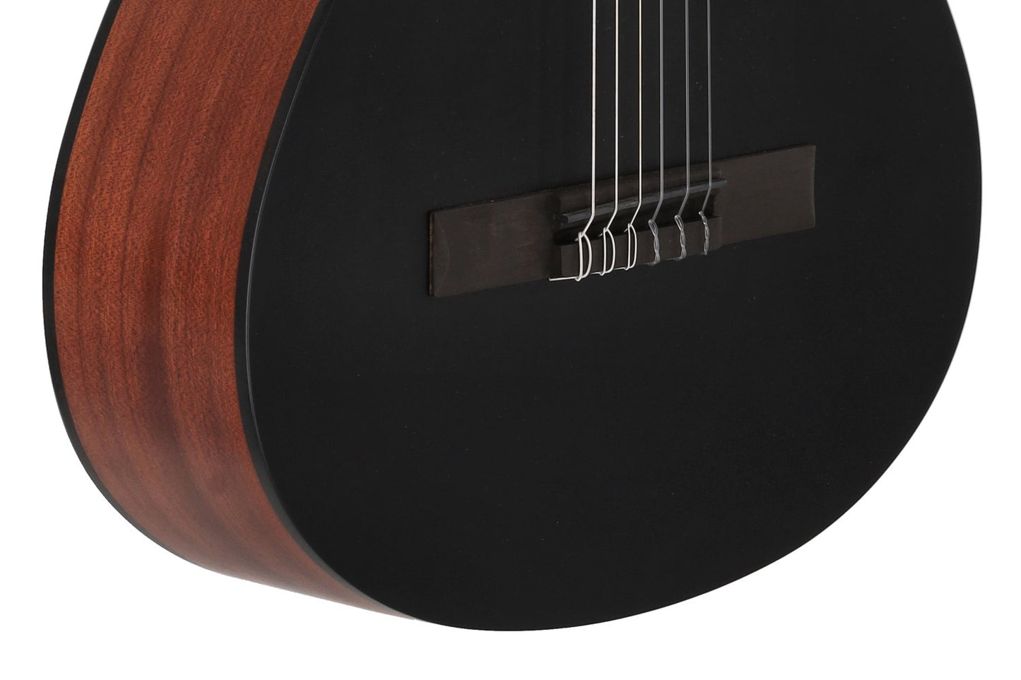 Caballero Stage by MR Flamenco Guitar with Preamp 4/4, Black Matte Top - view 6