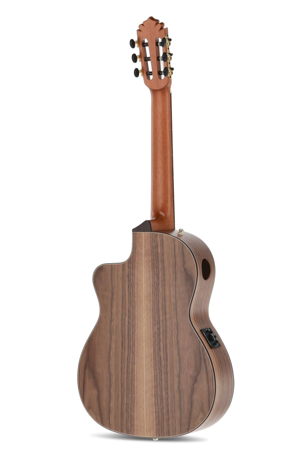 Manuel Rodriguez Caf&eacute; Cortado, Curly Walnut 4/4, Satin, E-Acoustic, Cutaway - view 2